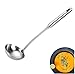 TBWHL Metal Soup Ladle 304 Stainless Steel Gravy Sauce Ladle with Long Handle for Kitchen 13.4
