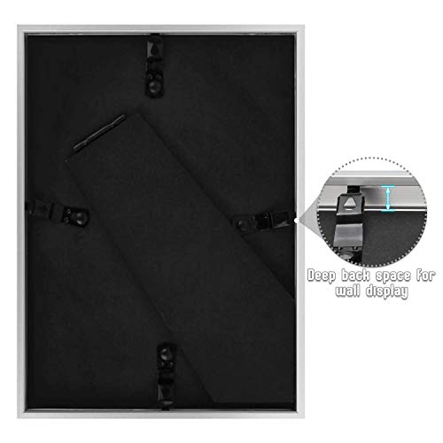 Frametory, Aluminum Frames with Ivory Mats for Pictures/Photos Table