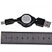 USB Cable - SODIAL(R) Retractable USB Male to 5 - pin Mini USB Cable Charger and Synchronization