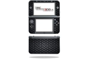 MightySkins Skin Compatible with New Nintendo 3DS XL (2015) cover wrap sticker skins Black Diamond Plate