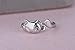 Creativelife Women's S925 Sterling Silver Cute Cat Women Open Ring,Adjustable
