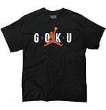 Air Goku Funny Basketball Anime Sports Nerd T Shirt Tee Black
