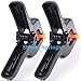 ONDY 2 Pack Of 9” Large Spring Clamps Heavy Duty Nylon Muslin Woodworking Clamps Photo Studio Backdrops Backgrounds Clamps Set, the Jaws Have a Maximum Opening of 4