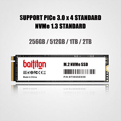 BAITITON NVME 512GB SSD M.2 2280 PCIe Express GEN3.0x4 Internal SSD High Performance Solid State Drive - Image 5
