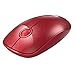 FD Silent Wireless Mouse(Battery Included), V8 2.4G Ultrathin Wireless Mouse with Nano Receiver 1500 DPI Precise Control for Notebook Computer PC Laptop MacBook and Chromebook (Red)