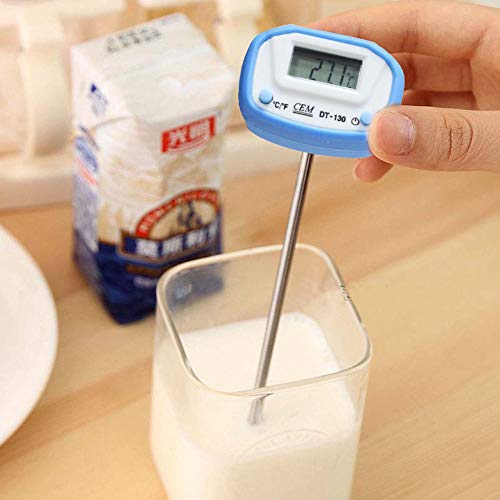 CEM DT-130 Digital Cooking Thermometer with Probe Instant Read for Food,Meat,Liquids,Home,Kitchen,Gardening,Laboratory -40°C to 250°C (-40°F to 482°F)