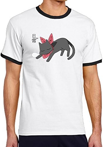 Nichijou Japanese Manga Series T-shirts Fashion Man's
