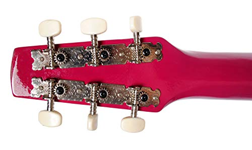 Shop4Omni Steel String Backpacker Travel Guitar with Bag (Red Wine) - Thumbnail 2
