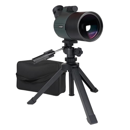 Svbony SV41Pro Mak Spotting Scope with Tripod, 28-84X80 FMC Dual Speed Focusing Telescope Spotting Scope Compatible with WIFI SC001 Camera for Shooting, Hunting, Birdwatching