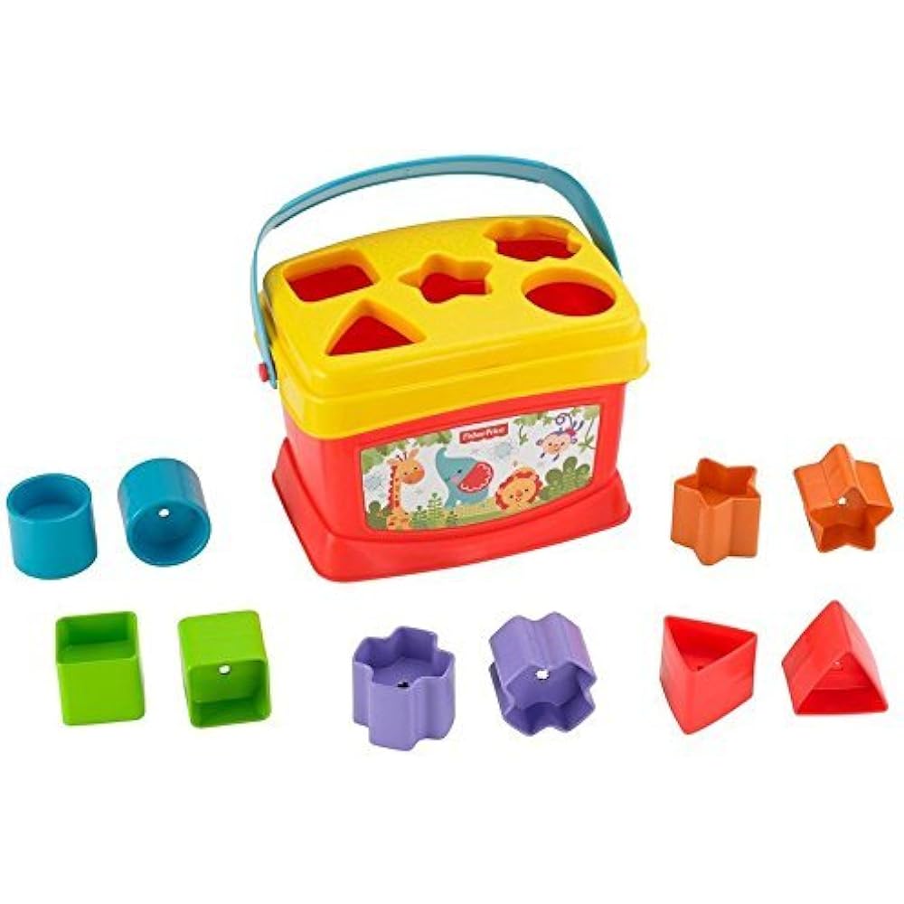 Fisher Price Brilliant Basics Baby First Blocks Sorting Stacking Bucket