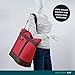 Rachael Ray Jumbo Chillout Thermal Tote, Insulated Bag Keeps Cool or Hot for Hours, XL Insulated Bag for Groceries, Potlucks, Sundries & More!, Foldable & Reusable Thermo Food Bag, Red