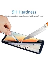 YRMJK - Protector de pantalla de cristal templado para Samsung Galaxy Note 9 (2 unidades)