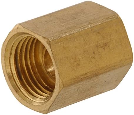 The Hillman Group 58345 Brass Inverted Flare Fitting Union 5/16 O.D. x 5/16 O.D. Tube, 6-Pack