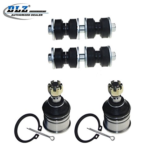 DLZ 4 Pcs Front Suspension Kit-2 Lower Ball Joint 2 Sway Bar Compatible with 1990 1991 1992 1993 Acura Integra 1988 1989 1990 1991 Honda Civic Honda CRX Honda Prelude