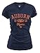 NCAA Auburn Tigers Women's Fitted Collegiate Basic Logo V-Neck Tee, Small