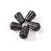 ESport 6 Pieces Black Rubber Trekking Pole Tip Protectors - Diamond Pole Replacement Tips, Fits All Standard Hiking, Trekking & Walking Poles