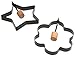 Norpro Nonstick Star, Flower, and Hearts Pancake Egg Rings, Set of 4