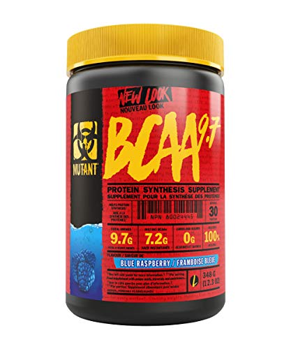 Mutant BCAA 9.7 - Supplement BCAA Powder with Micronized Amino Acid and Electrolyte Support Stack - 348 g - Blue Raspberry