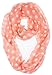 Vivian & Vincent Soft Light Weight Polka Dot Sheer Infinity Scarf