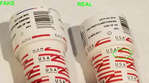USPS Forever Flag Stamps Roll of 100 (Stamp Design May Vary)