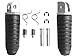 TCMT Silver Front Black Rubber Inlay Foot Pegs Motorcycle Footpeg Footrest Bracket Set Fits For Suzuki V-Strom 650 1000 DL650 DL1000