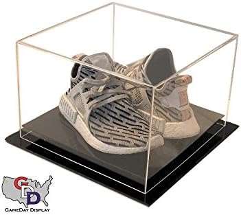 GameDay Display Acrylic Shoe Display Case for Small Shoe Pair Size 11 and Under Desk or Counter Top
