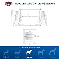 TRIXIE Pet Home End Table, Indoor Kennel, Furniture