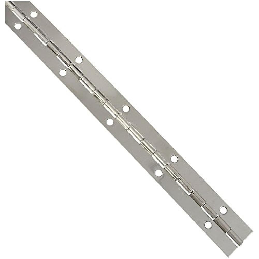 National Continuous & Piano Hardware N265371 V570 Hinge Nickel Door
