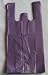 Purple Plastic T-shirt Shopping Bags (7x5x15-12mic) - 100 Bags