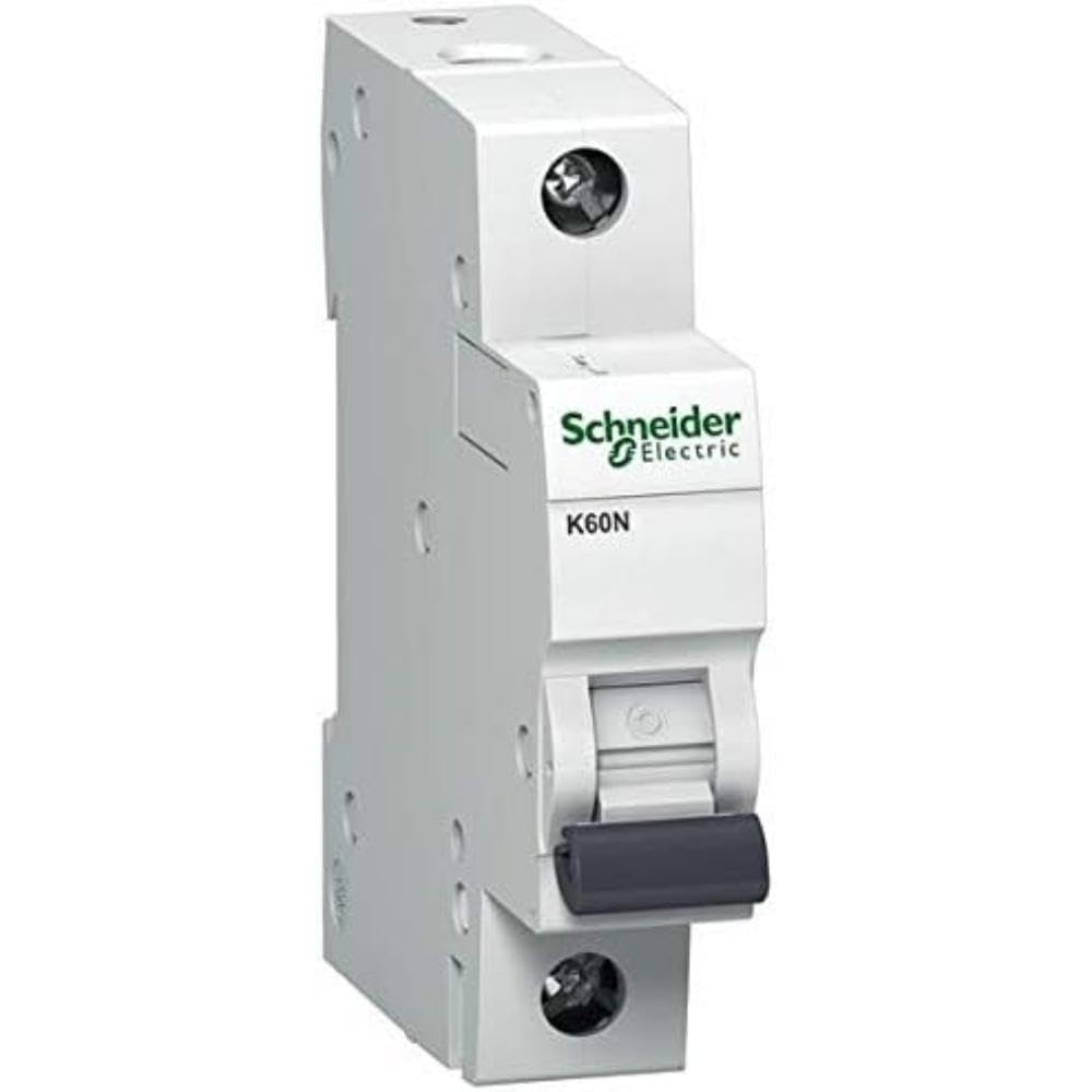 Schneider A9K01140 Circuit Breaker K60N 1P, 40A, B Characteristics, 6kA, Black, White