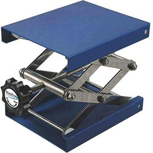 BrandTech B11016 Aluminum Anodized Laboratory Support Jack, 10cm Length x 10cm Width Plate Size, 12cm Maximum Height