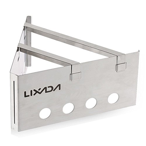 Lixada Portable Wood Stove Stainless Steel Lightweight Outdoor Cooking Picnic Camping Backpacking Burner