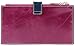 Borgasets RFID Blocking Women's Genuine Leather Wallet Credit Card Holder Zipper Purse Purple