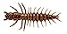 NIKKO Zaza hellgrammite Artificial Fishing baits, Brown Gold Flake, 3 inch