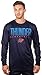 Ultra Game NBA Official Men’s Super Soft Game Day Long Sleeve T-Shirt - Unisex, Oklahoma City Thunder, Team Color, X-Large