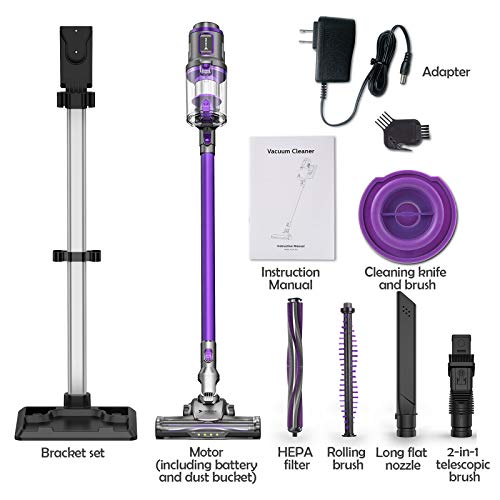 Hosome Cordless Vacuum Cleaner, 26kPa Powerful Suction 4 in 1 Stick Vacuum with Digital Display