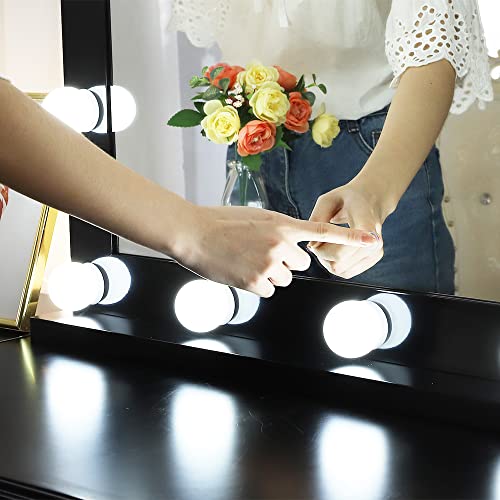 Chende Hollywood Vanity Mirror with Lights, 31.5" X 23.6" Large Lighted