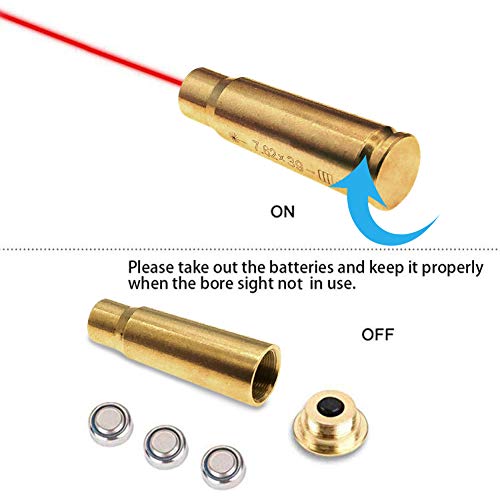 Elenzk 7.62x39mm Laser Bore Sight Red Dot Boresighter 7.62x39 bore