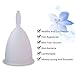 LEASEN Menstrual Cup-Health Care Soft Silicone Lady Cup-A Perfect Feminine Alternative to Sanitary Napkins(White,Small)