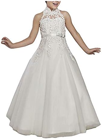 Kalos Dress Shop Halter Strapless First Communion Dress Flower Girl Dress