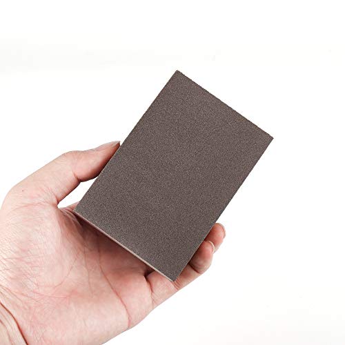 Wet Dry Sanding Sponge, Coarse/Medium/Fine 6 Different Specifications Sanding Blocks Assortment,36/60/80/120/180/220,Washable and Reusable,12 Pack