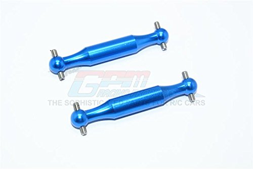 Tamiya DT-03 Upgrade Parts Aluminum Rear Dogbone (Polished) - 2Pcs Set Blue