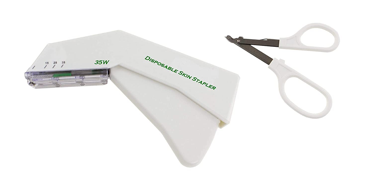 Disposable Skin Stapler 35W and Staple Remover