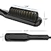 Hair Straightener, Ionic Hair Straightening Brush for Women, 3 Temp Settings Heated Digital LCD Display Straightener for Men, Fast Heating and Anti-Scald, Portable for Home & Travel