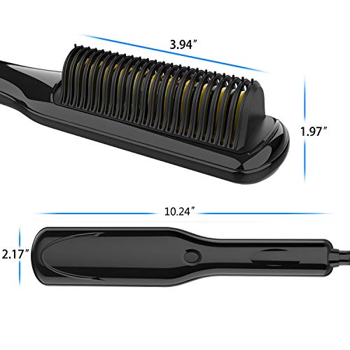 Hair Straightener, Ionic Hair Straightening Brush for Women, 3 Temp