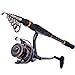 Sougayilang Fishing Rod Reel Combos, Collapsible Telescopic Fishing Pole with Spinning Reel Kit for Adults Kids Outdoor Sport Travel Freshwater Saltwater Fishing