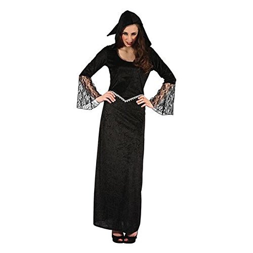 Ladies Black Widow Halloween Costume With Hood