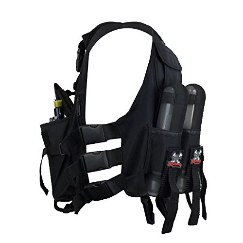 Maddog Lightweight Tactical Paintball Sport Vest Holds 4 Pods & Tank