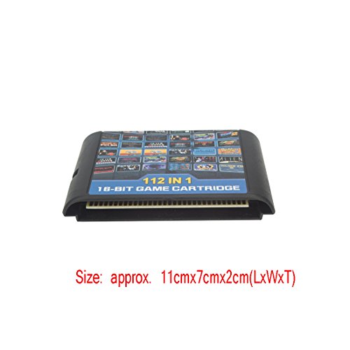 112 in 1 For Sega Megadrive Genesis Game Cartridge Include Contra Gunstar Heroes