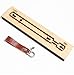 WellieSTR Leather Cutting die Leather Craft DIY Key Ring Wooden Template Knife Punching Key Chain Cutting Mould Cutter (Y004)